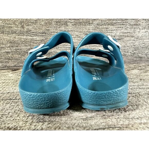 Birkenstock Arizona Essentials EVA slides sandals 38 US 7 wmn Turquoise blue - Picture 4 of 11